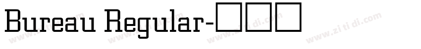 Bureau Regular字体转换
